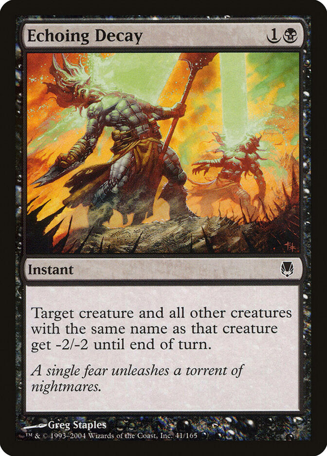 Degeneração Reverberante / Echoing Decay - Magic: The Gathering - MoxLand
