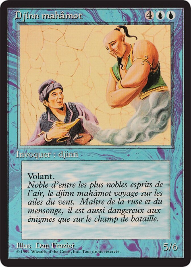 Gênio Mahamoti / Mahamoti Djinn - Magic: The Gathering - MoxLand