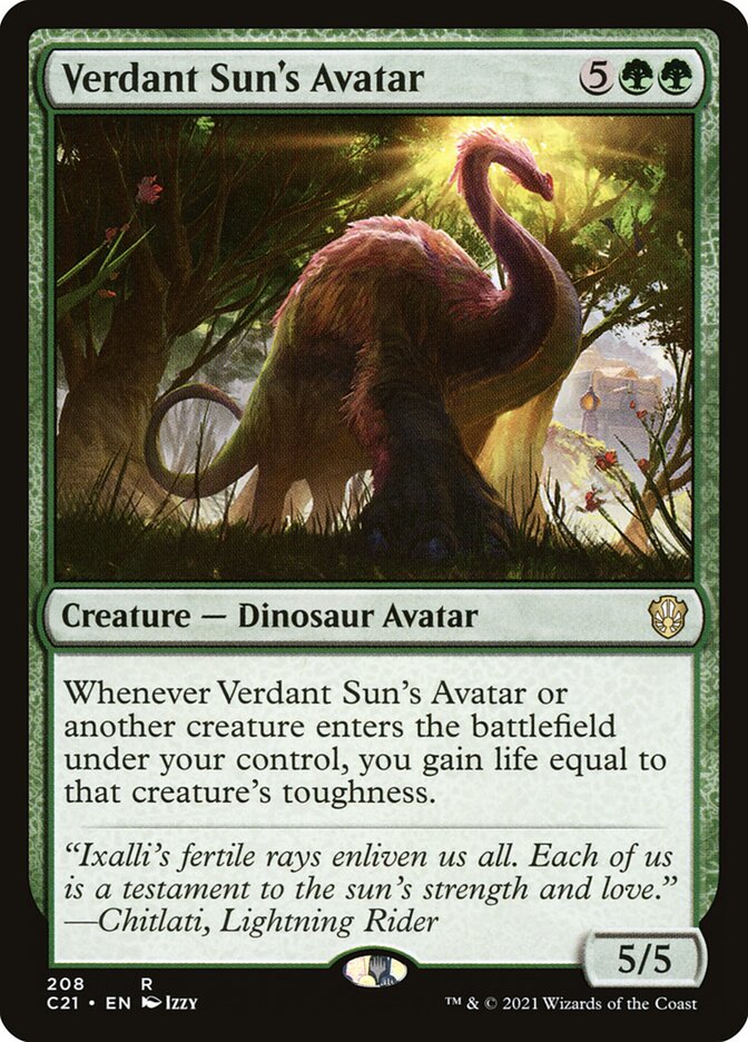 Avatar do Sol Verdejante / Verdant Sun's Avatar - Magic: The Gathering - MoxLand