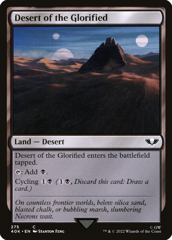 Deserto da Glorificada / Desert of the Glorified - Magic: The Gathering - MoxLand