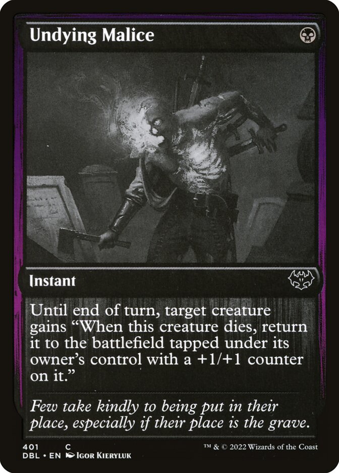 Malignidade Imortal / Undying Malice - Magic: The Gathering - MoxLand