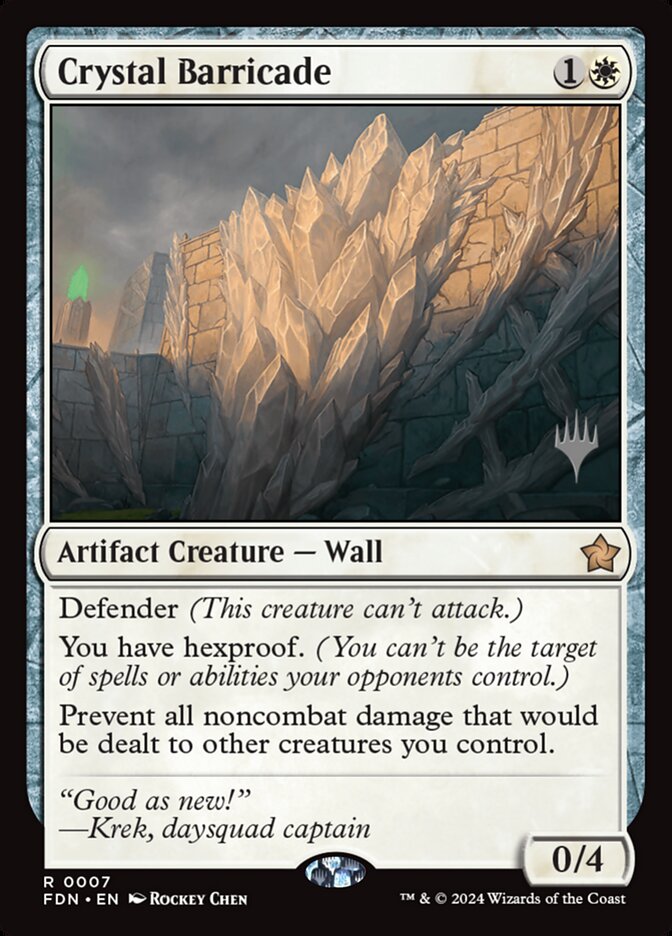 Crystal Barricade - Magic: The Gathering - MoxLand