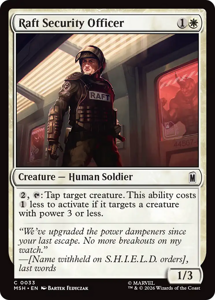 Raft Security Officer - Magic: The Gathering - MoxLand