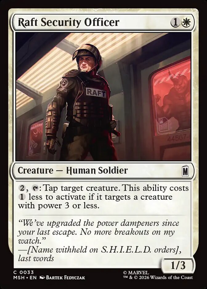 Raft Security Officer - Magic: The Gathering - MoxLand
