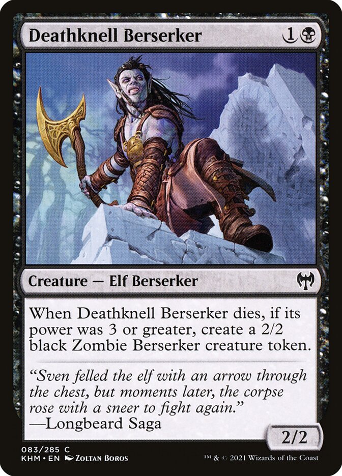 Amoque do Augúrio Fúnebre / Deathknell Berserker - Magic: The Gathering - MoxLand