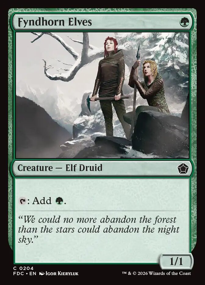 Elfos de Fyndhorn / Fyndhorn Elves - Magic: The Gathering - MoxLand