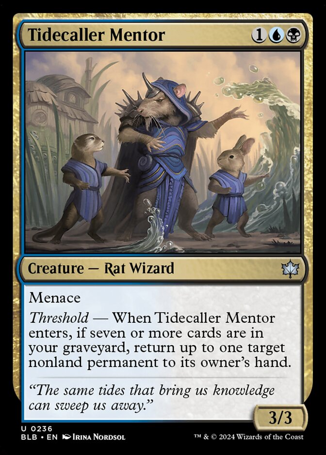 Mentor Convocador das Marés / Tidecaller Mentor - Magic: The Gathering - MoxLand