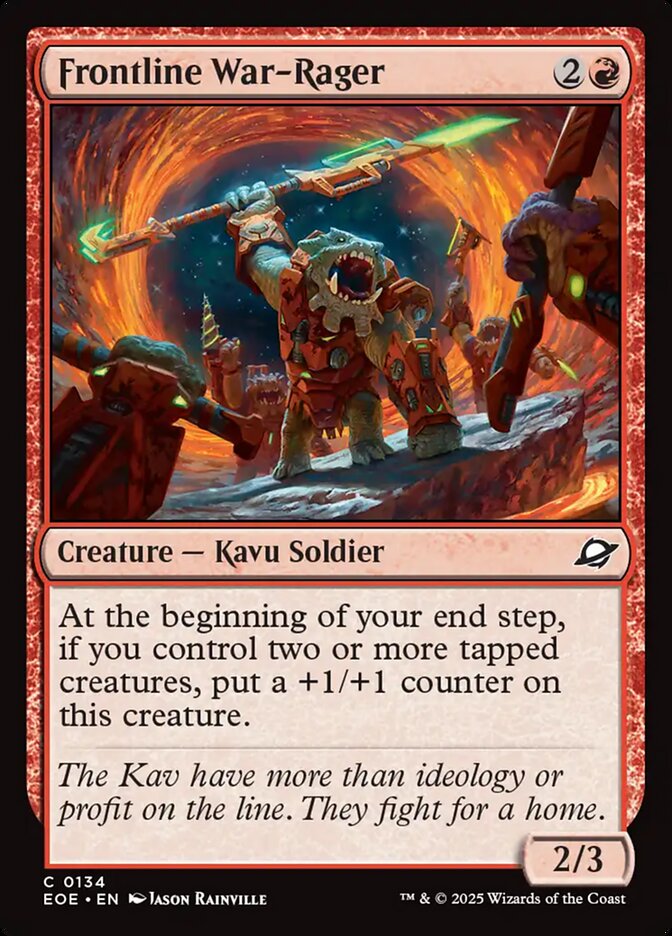 Soldado do Front Furioso / Frontline War-Rager - Magic: The Gathering - MoxLand