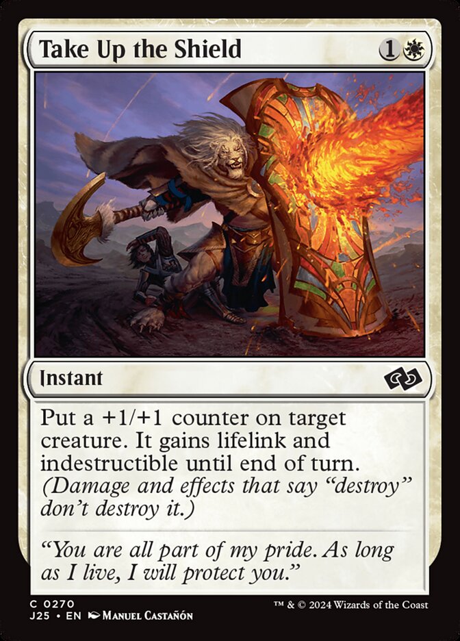 Empunhar o Escudo / Take Up the Shield - Magic: The Gathering - MoxLand