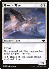 Garça da Esperança / Heron of Hope - Magic: The Gathering - MoxLand