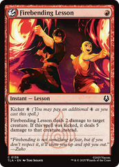 Lição de Dobra de Fogo / Firebending Lesson - Magic: The Gathering - MoxLand