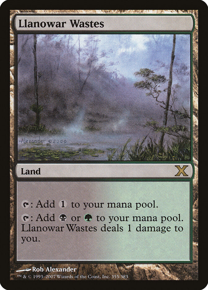 Regiões Agrestes de Llanowar / Llanowar Wastes - Magic: The Gathering - MoxLand