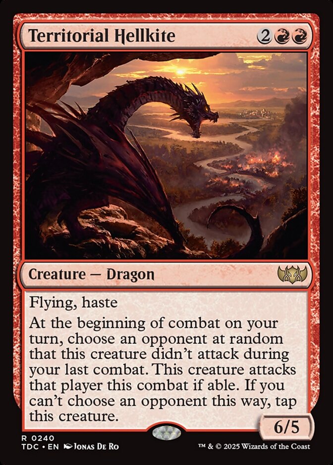 Dragão Avérneo Territorial / Territorial Hellkite - Magic: The Gathering - MoxLand