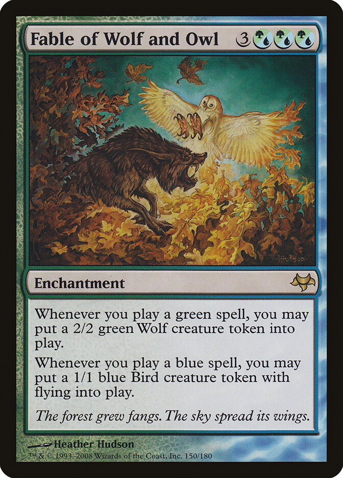 Fábula do Lobo e da Coruja / Fable of Wolf and Owl - Magic: The Gathering - MoxLand