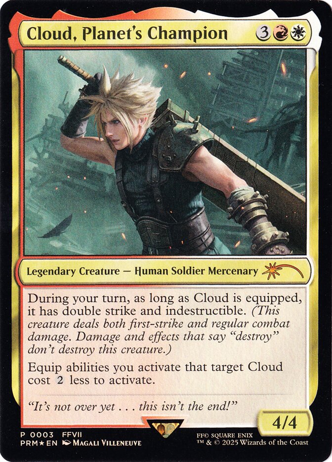 Cloud, Planet's Champion - Magic: The Gathering - MoxLand