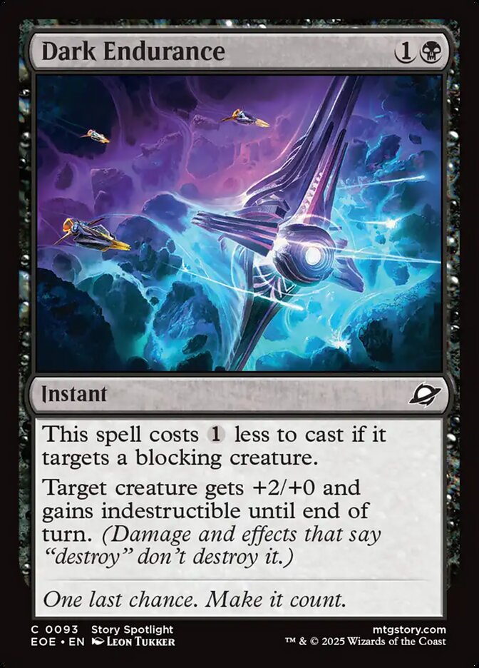 Resistência Escura / Dark Endurance - Magic: The Gathering - MoxLand