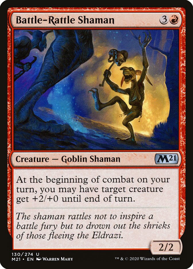 Xamã do Chocalho-de-guerra / Battle-Rattle Shaman - Magic: The Gathering - MoxLand