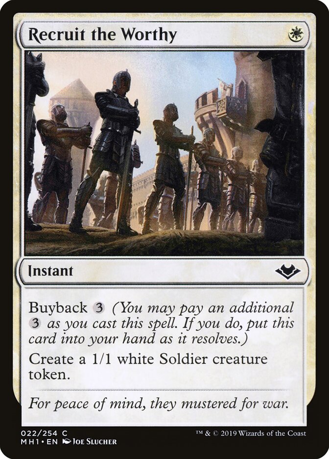 Recrutar os Dignos / Recruit the Worthy - Magic: The Gathering - MoxLand