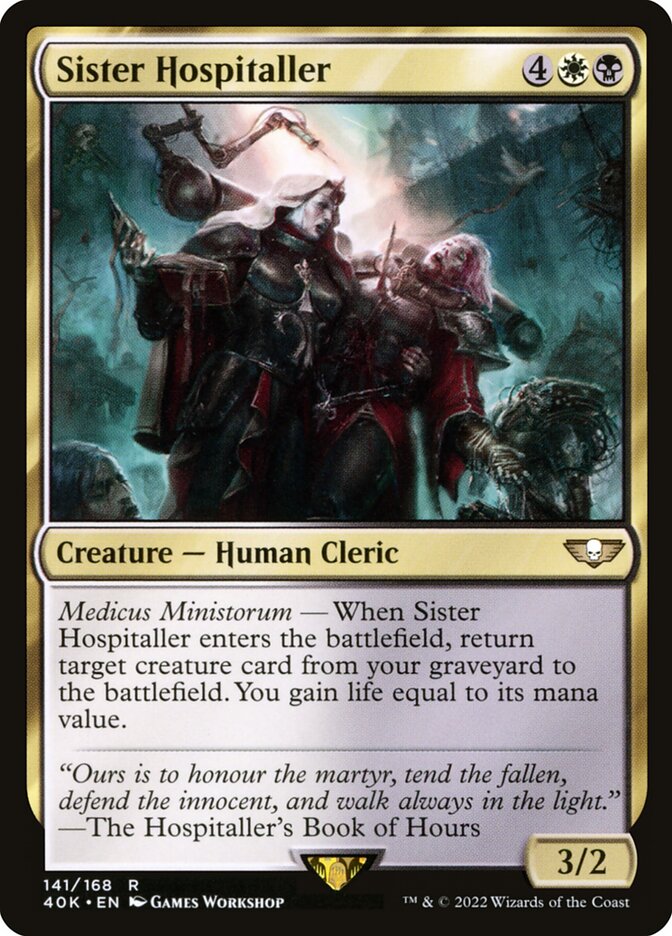 Irmã Hospitaleira / Sister Hospitaller - Magic: The Gathering - MoxLand