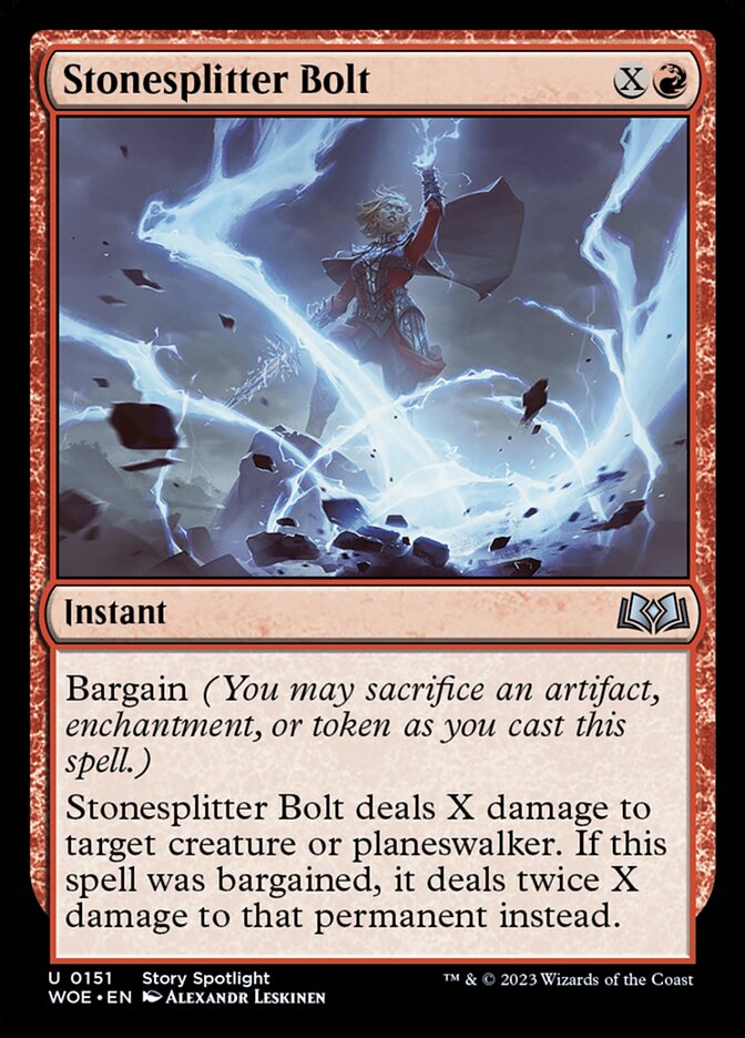 Virote Lasca-pedra / Stonesplitter Bolt - Magic: The Gathering - MoxLand