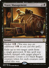 Gerenciamento de Dejetos / Waste Management - Magic: The Gathering - MoxLand