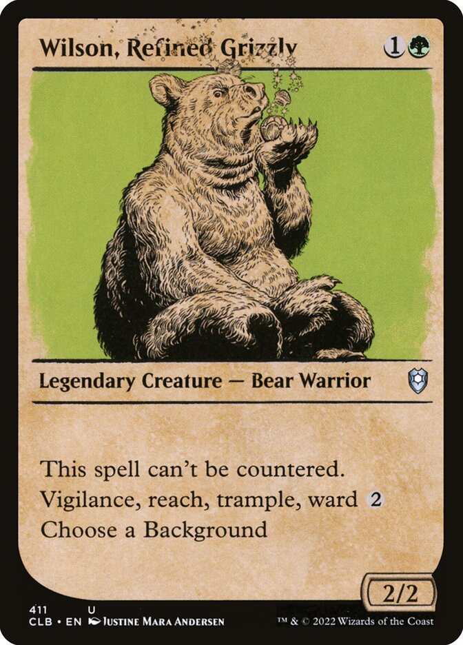 Wilson, Urso Pardo Refinado / Wilson, Refined Grizzly - Magic: The Gathering - MoxLand