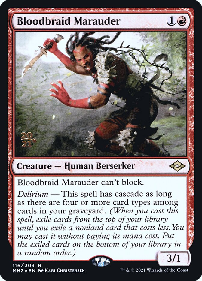 Saqueador Tranças-de-sangue / Bloodbraid Marauder - Magic: The Gathering - MoxLand