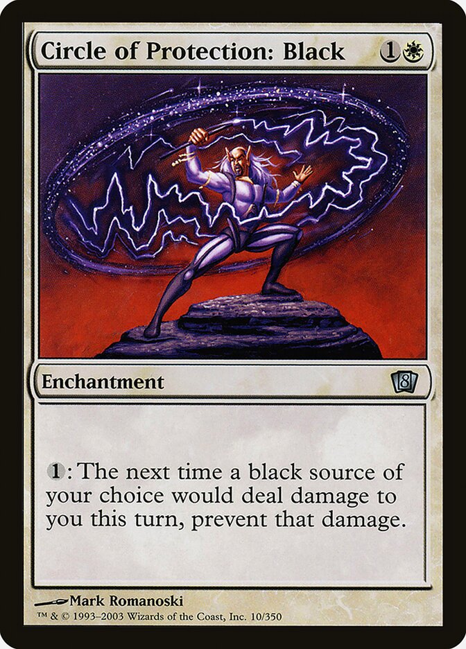 Círculo de Proteção: Preto / Circle of Protection: Black - Magic: The Gathering - MoxLand