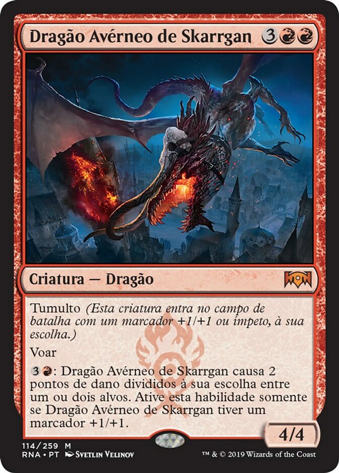 Dragão Avérneo de Skarrgan / Skarrgan Hellkite - Magic: The Gathering - MoxLand