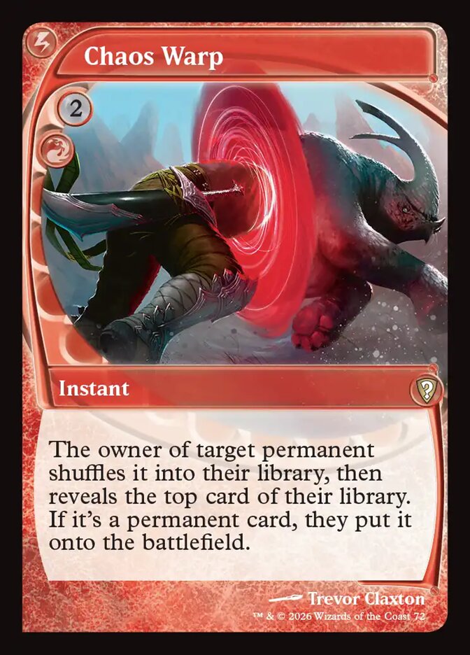 Distorção Caótica / Chaos Warp - Magic: The Gathering - MoxLand