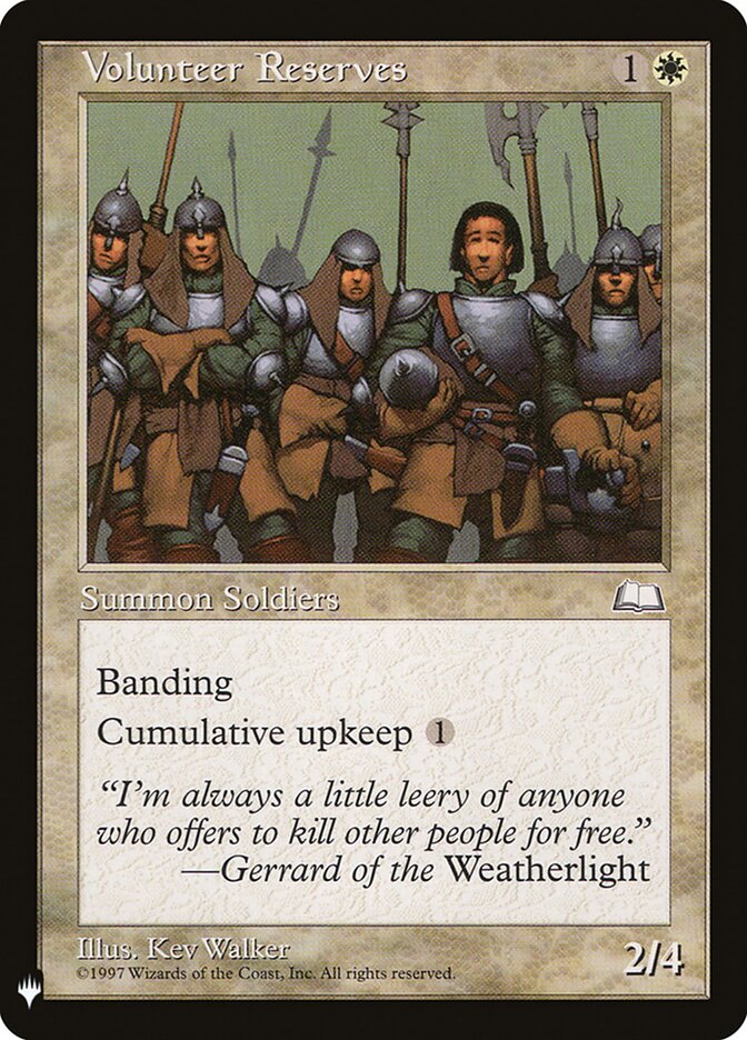 Reserva de Voluntários / Volunteer Reserves - Magic: The Gathering - MoxLand
