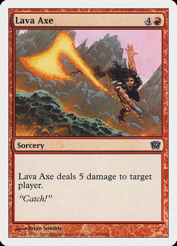 Machado de Lava / Lava Axe - Magic: The Gathering - MoxLand