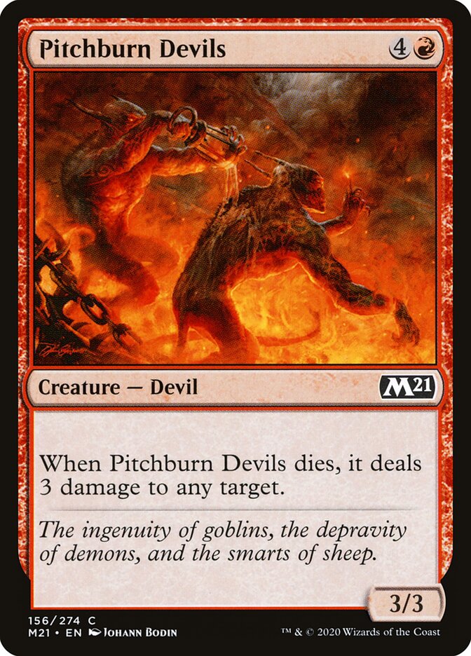 Diabos Queimados de Piche / Pitchburn Devils - Magic: The Gathering - MoxLand
