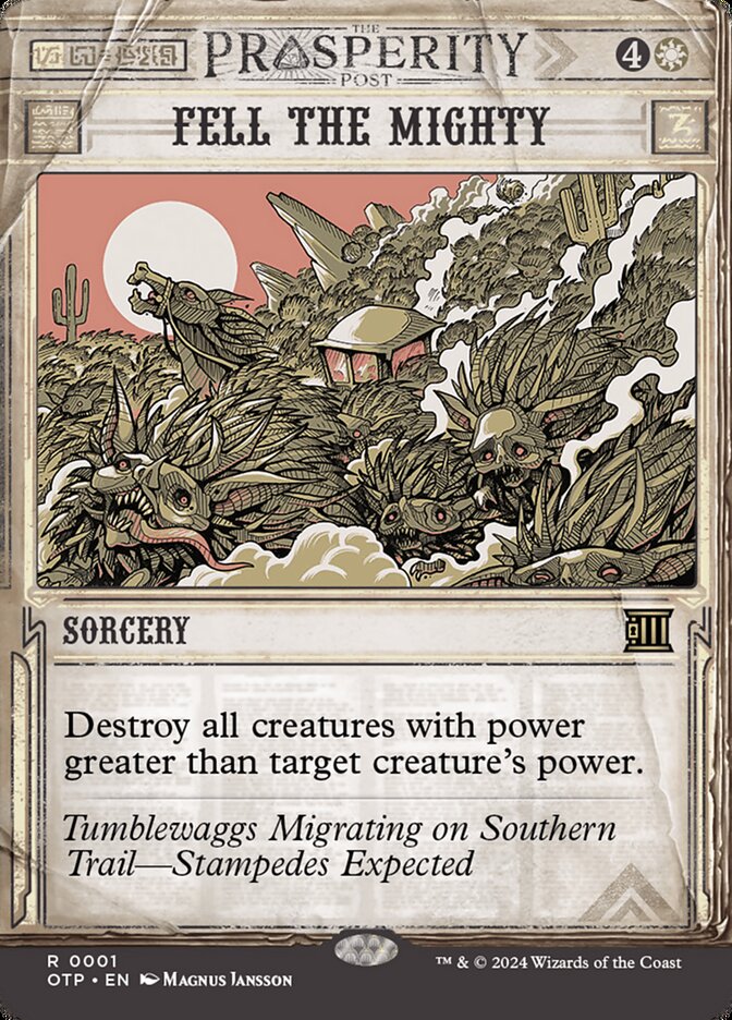 Derrubar os Poderosos / Fell the Mighty - Magic: The Gathering - MoxLand