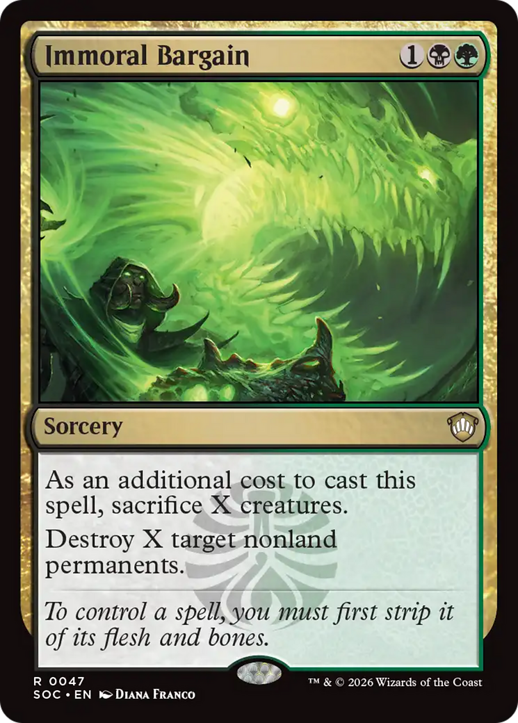 Immoral Bargain - Magic: The Gathering - MoxLand