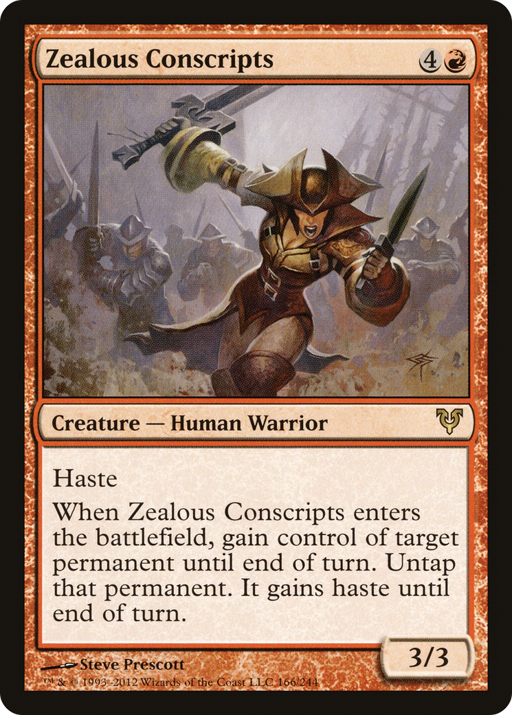 Recrutas Zelosos / Zealous Conscripts - Magic: The Gathering - MoxLand