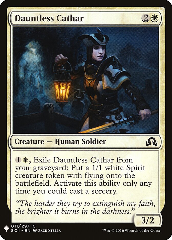 Cátaro Destemido / Dauntless Cathar - Magic: The Gathering - MoxLand