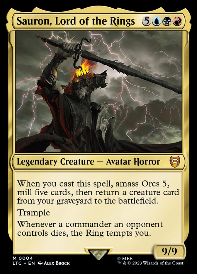 Sauron, Senhor dos Anéis / Sauron, Lord of the Rings - Magic: The Gathering - MoxLand