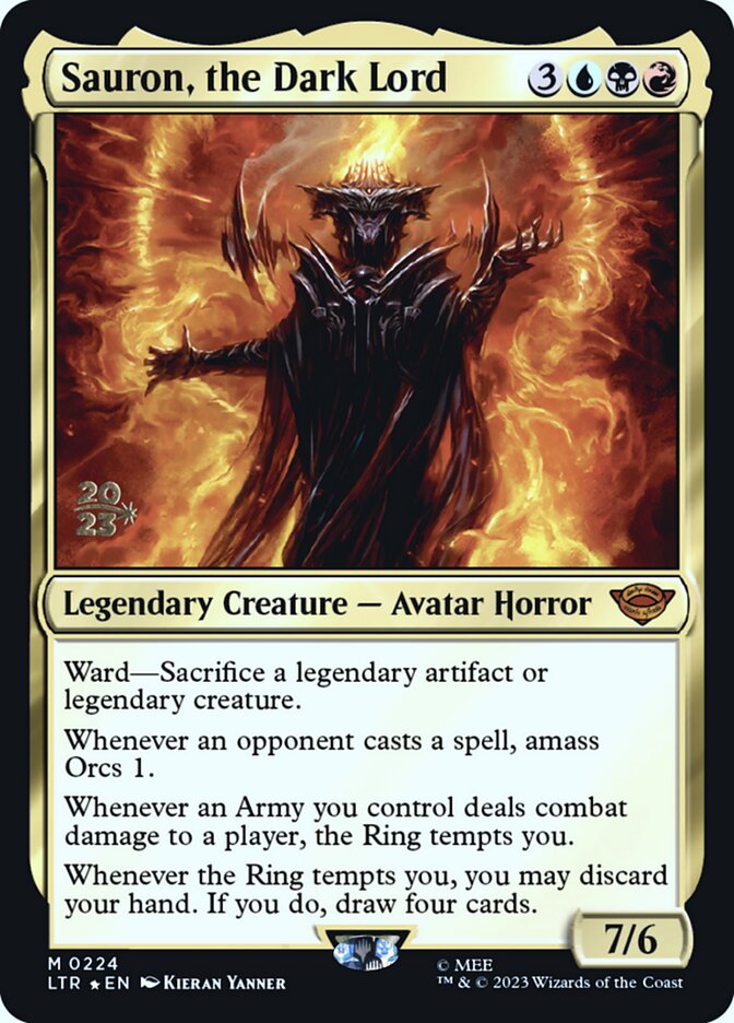 Sauron, o Senhor Sombrio / Sauron, the Dark Lord - Magic: The Gathering - MoxLand