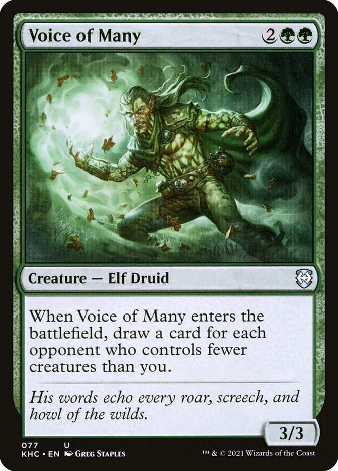 Voz de Muitos / Voice of Many - Magic: The Gathering - MoxLand