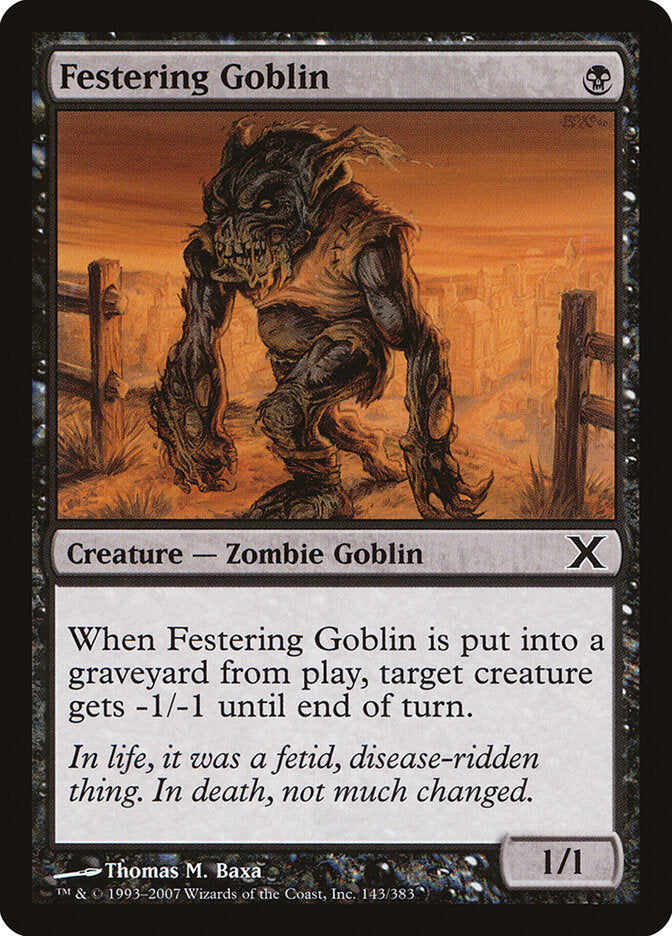 Goblin Apodrecido / Festering Goblin - Magic: The Gathering - MoxLand