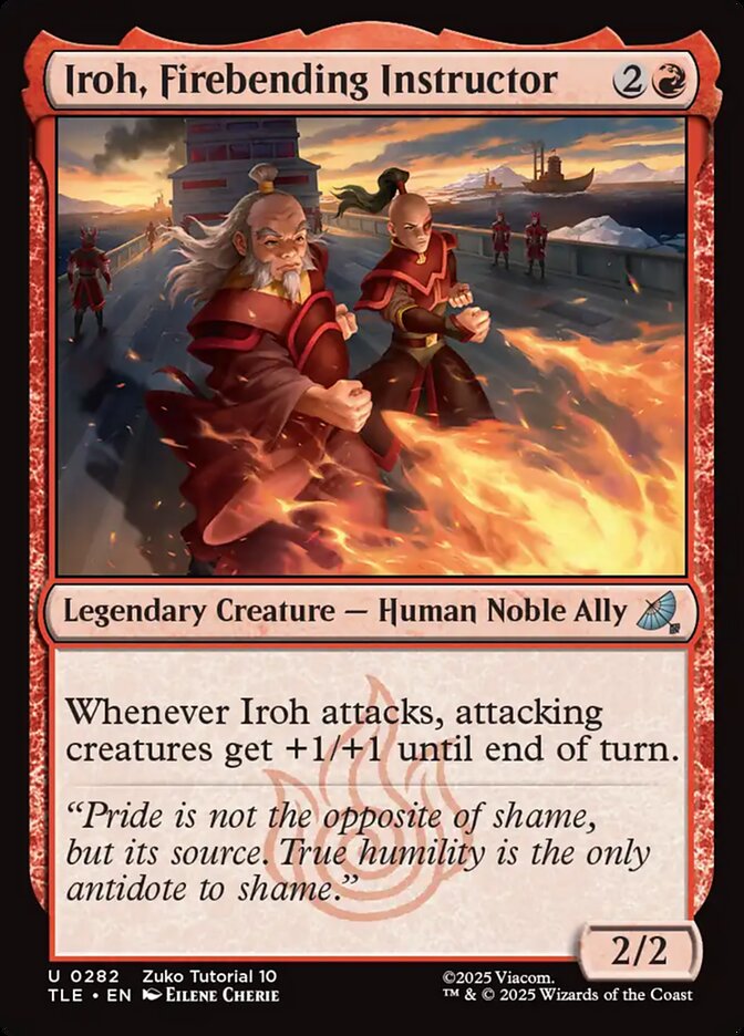 Iroh, Instrutor de Dobra de Fogo / Iroh, Firebending Instructor - Magic: The Gathering - MoxLand
