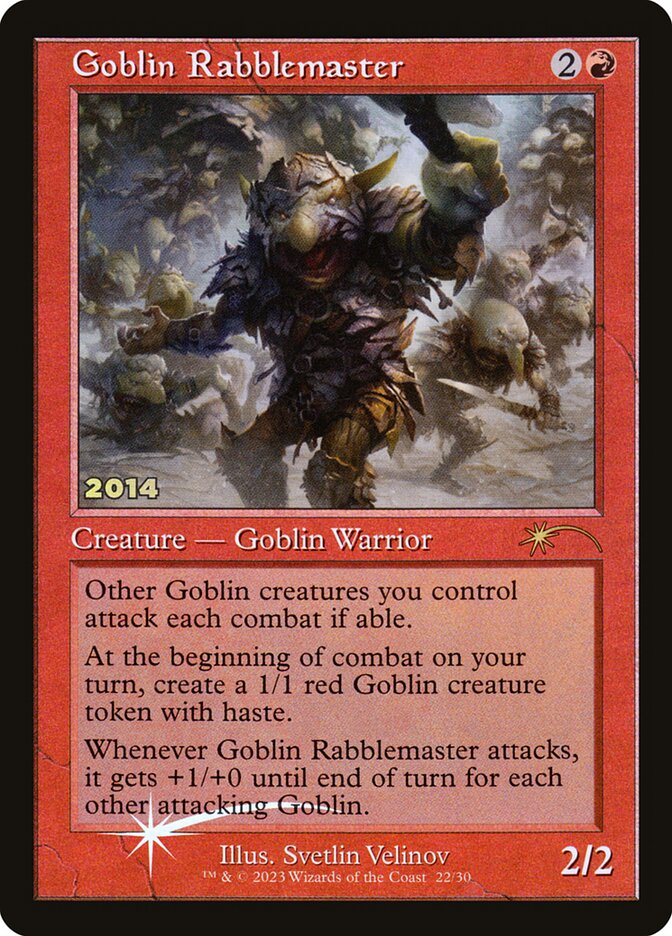 Goblin Líder da Plebe / Goblin Rabblemaster - Magic: The Gathering - MoxLand