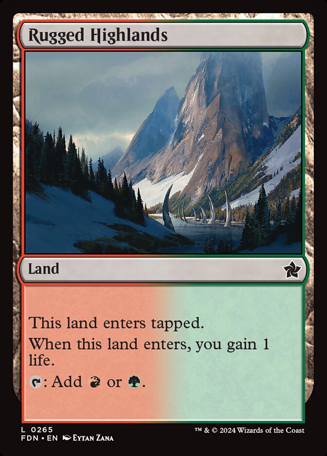 Planalto Acidentado / Rugged Highlands - Magic: The Gathering - MoxLand