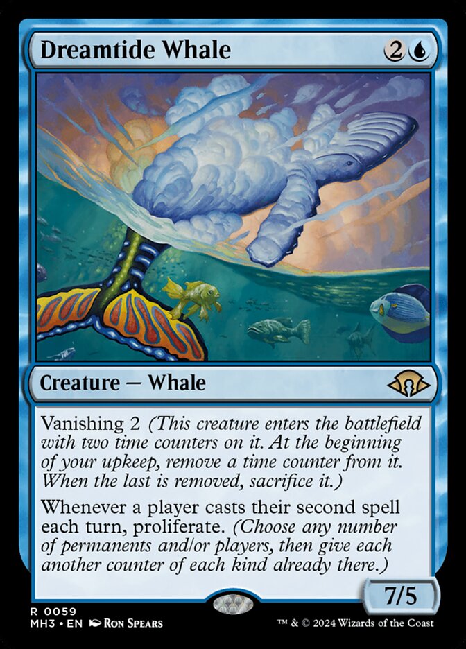Baleia da Maré Onírica / Dreamtide Whale - Magic: The Gathering - MoxLand