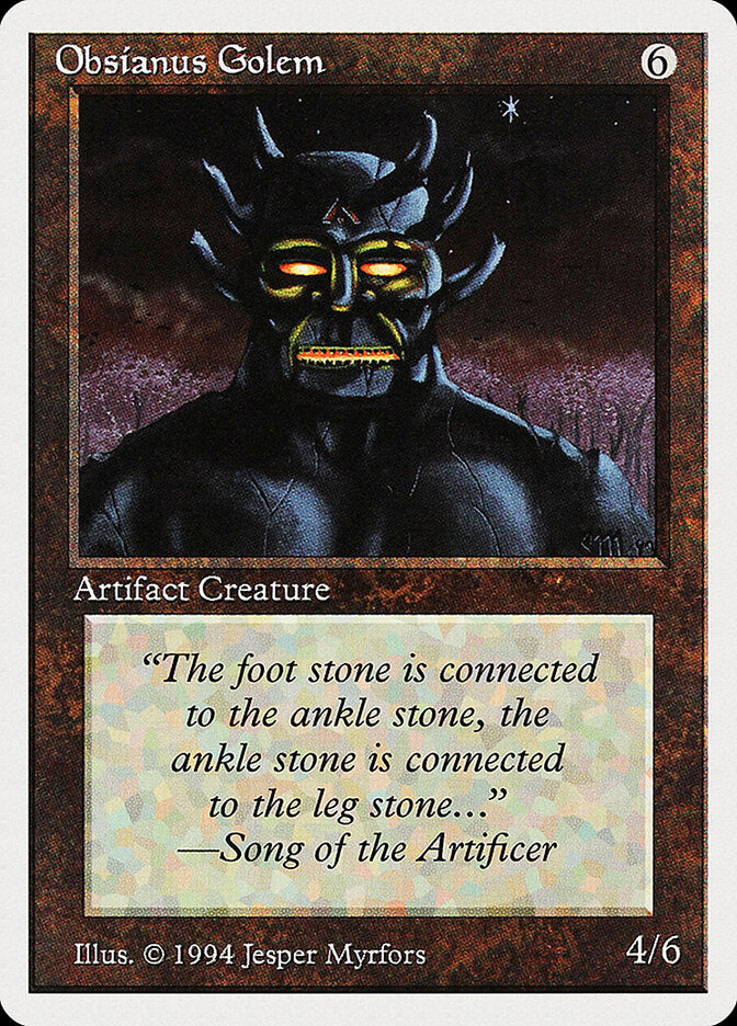 Golem Obsianus / Obsianus Golem - Magic: The Gathering - MoxLand