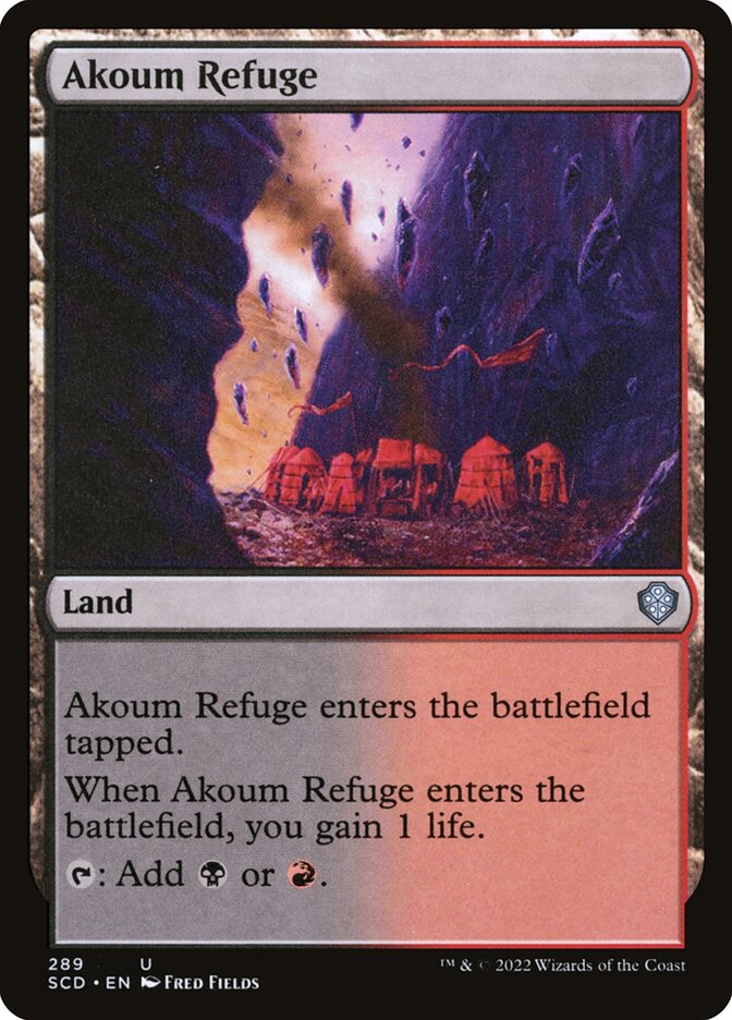 Refúgio de Akoum / Akoum Refuge - Magic: The Gathering - MoxLand