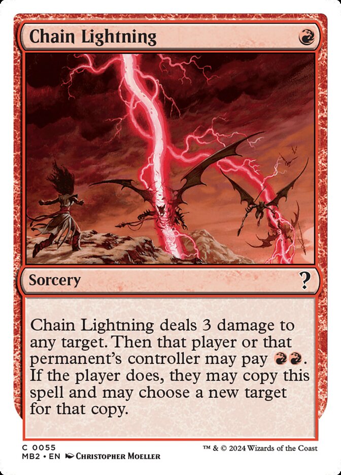 Relâmpago em Cadeia / Chain Lightning - Magic: The Gathering - MoxLand