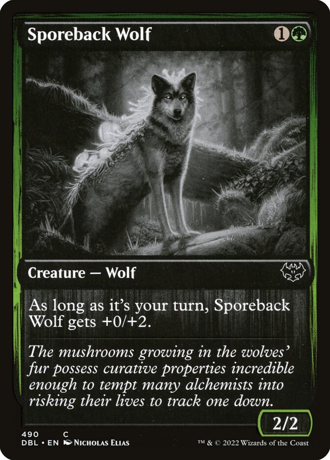 Lobo Dorso de Esporos / Sporeback Wolf - Magic: The Gathering - MoxLand