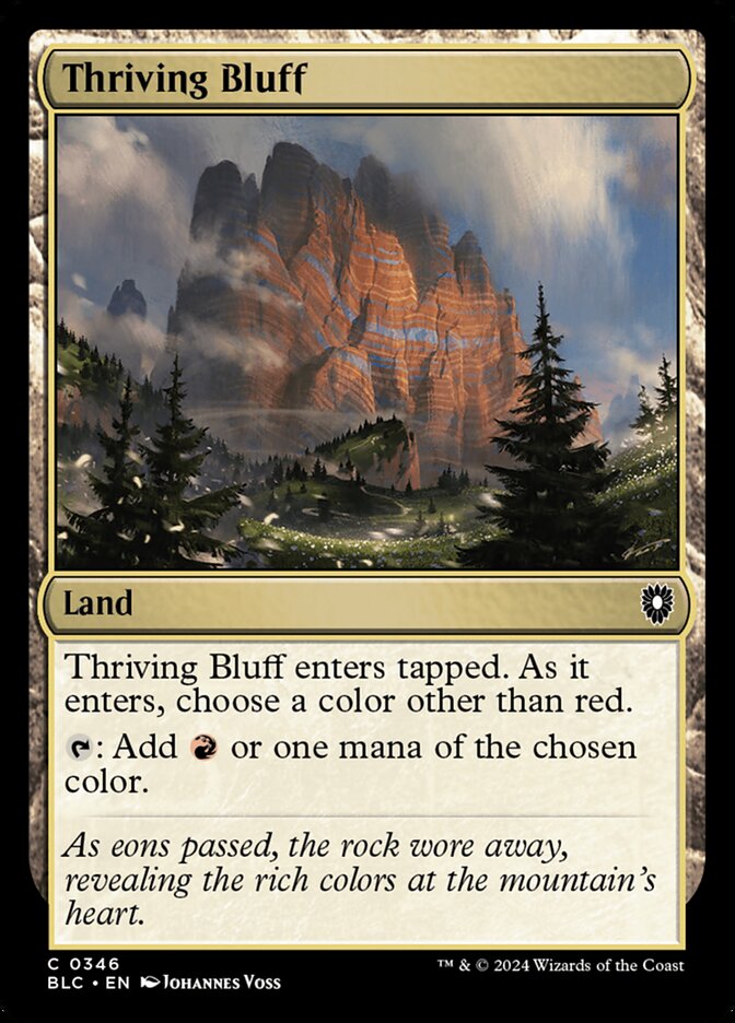 Ribanceira Vigorosa / Thriving Bluff - Magic: The Gathering - MoxLand